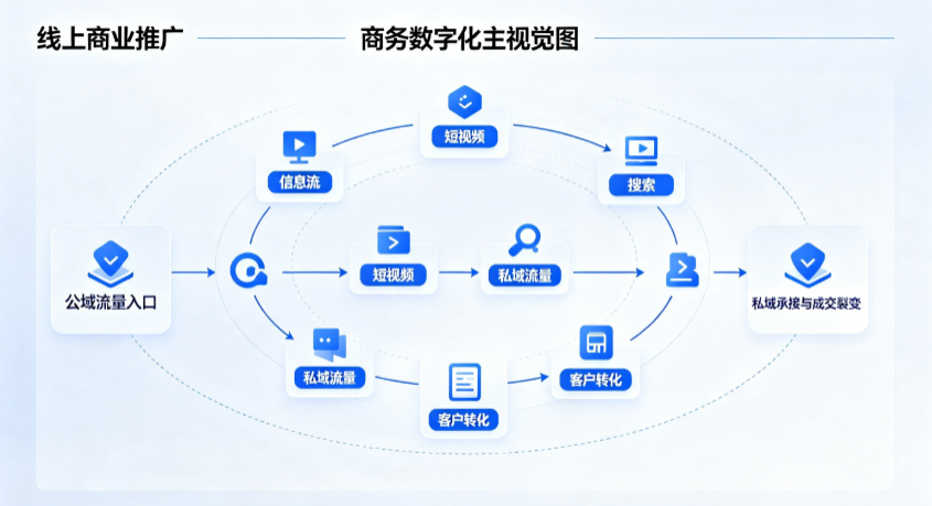沙雅县线上商业推广怎么做？全域流量闭环搭建与低成本转化实战指南
